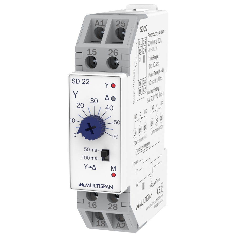MULTISPAN STAR-DELTA TIMER SD-22