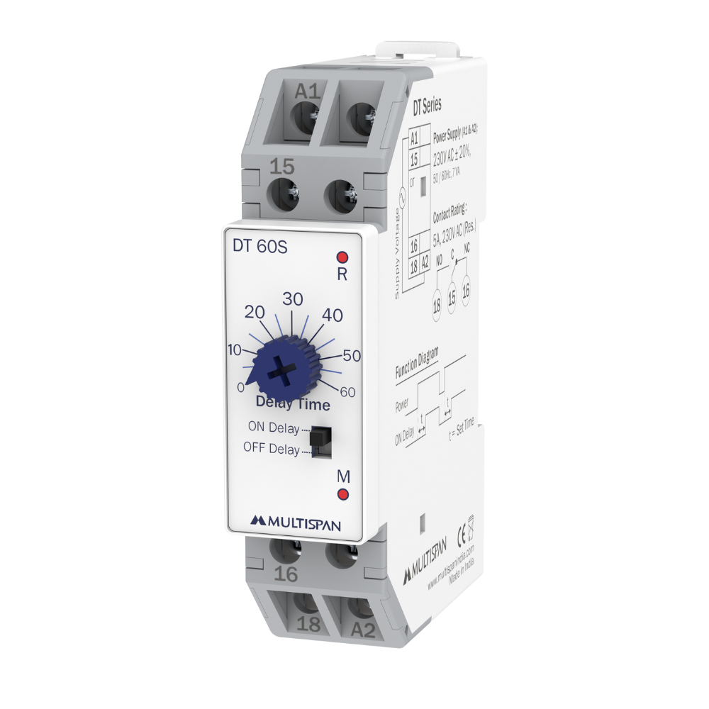 MULTISPAN DIN RAIL DISPLAY TIMER DT-60S