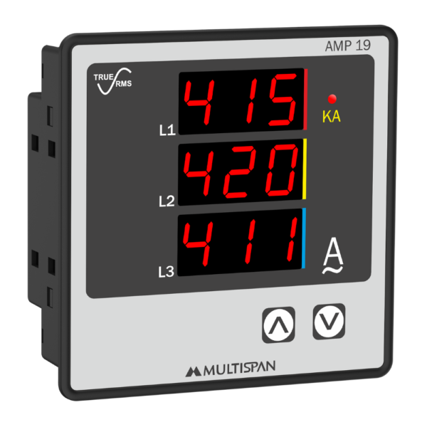 MULTISPAN AMP19 THREE PHASE AMP METER