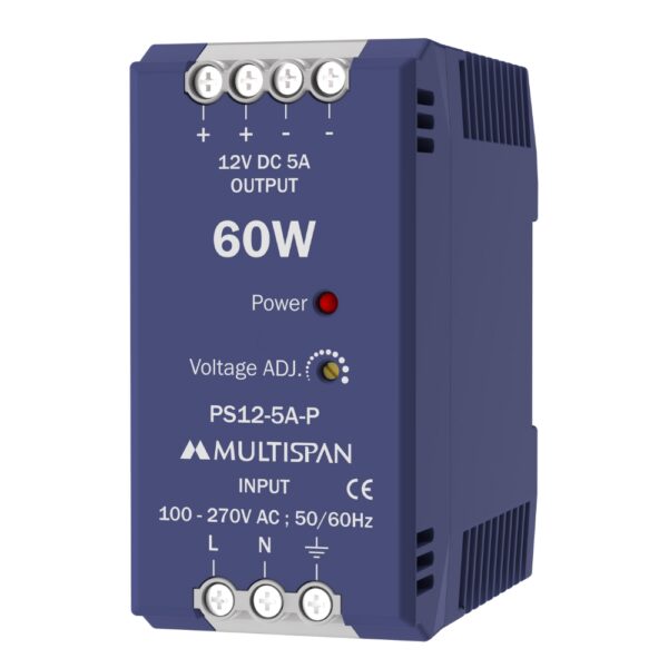 MULTISPAN Power Supply - Din Rail Mount PS12-5A