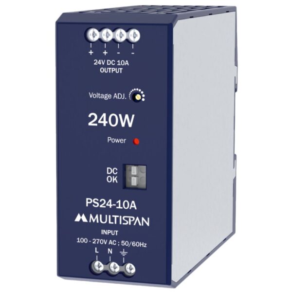 MULTISPAN Power Supply - Din Rail Mount PS24-10A