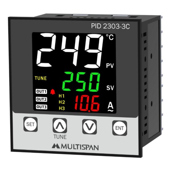 MULTISPAN PID CONTROLLER WITH AMPERE INDICATOR PID-2303-3C